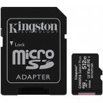 Memoria MicroSD 512GB Kingston SDXC Clase 10 Canvas Select Plus Con Adaptador SDCS2/512GB