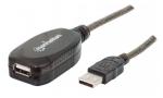 Cable USB - Extensión MANHATTAN 151573 Negro USB A USB A (151573)