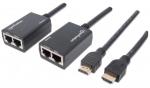 Extensor HDMI MANHATTAN 207386 Negro HDMI  (207386)