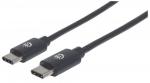 Cable USB C MANHATTAN 354868 Negro 0,5 m USB C (354868)