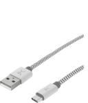 Cable USB tipo A  tipo C PERFECT CHOICE PC-101673  Plata USB A 1 m (PC-101673 )