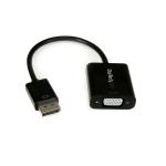 Adaptador de Video StarTech.com Displayport Macho VGA Hembra 10 Centimetros Negro DP2VGA3