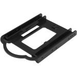 Adaptador para Disco Duro StarTech.com Unidad de Estado Solido, SSD 2.5 a 3.5 Plastico Negro BRACKET125PT