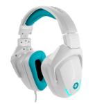 Diadema Gamer VORTRED V-930433 USB Blanco/Cian  (V-930433)