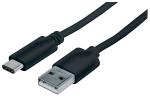 Cable USB MANHATTAN 353298 Negro USB A Macho/Macho (353298)