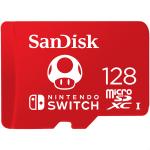 Memoria MicroSD 128GB SanDisk SDXC Clase 10 Para Nintendo Switch SDSQXAO-128G-GNCZN