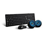 Kit de Teclado y Mouse VORAGO Kms-104 Negro Estándar 800 DPI (Kms-104)