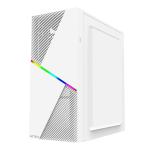 Gabinete Acteck Draco GM450 con Ventana RGB Midi-Tower ATX/Micro-ATX/Mini ATX USB 2.0 con Fuente de 500W sin Ventiladores Instalados Blanco AC-935722