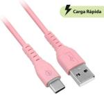 Cables USB BROBOTIX 6001608 Rosa USB C USB A (6001608)