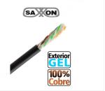 Bobina SAXXON OUTPCAT6GCOPEXT Negro 305 m Cat6 (OUTPCAT6GCOPEXT)